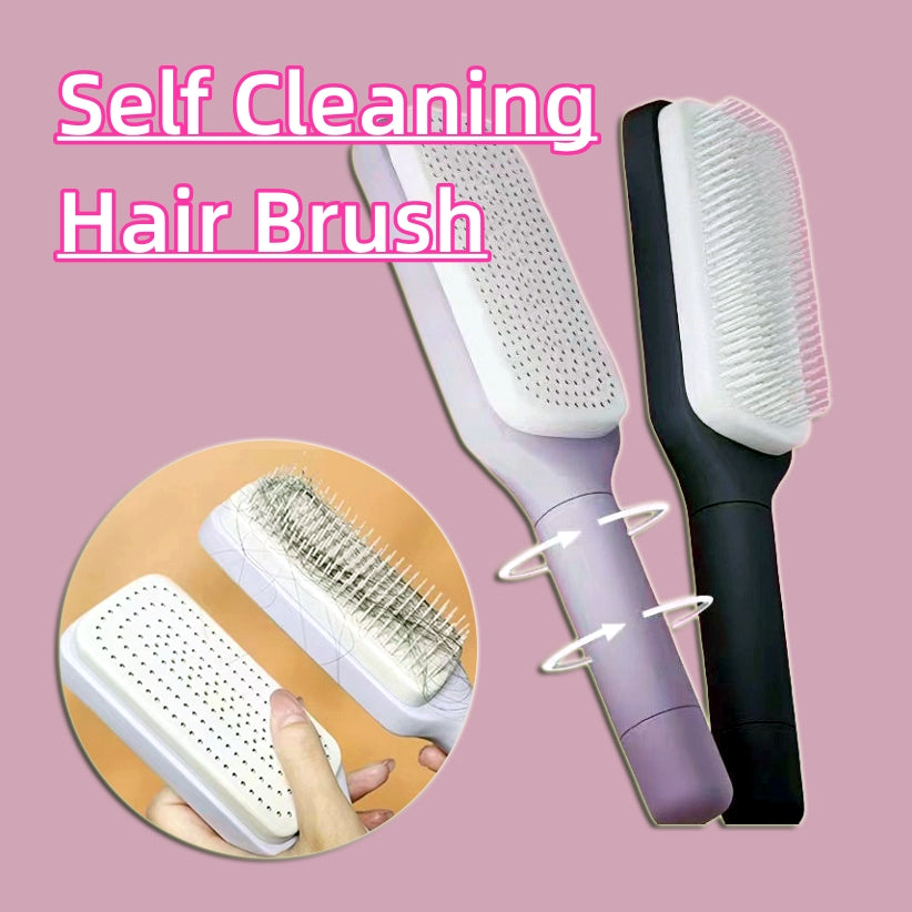 Self Cleaning 4-in-1 Hair Brush
